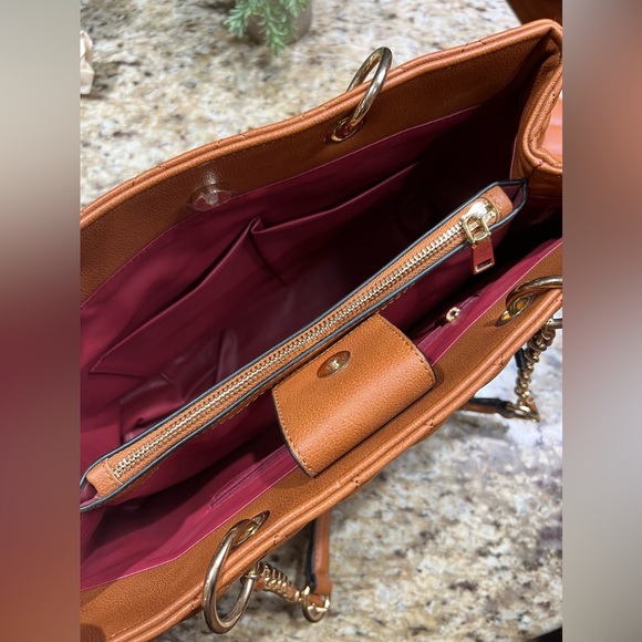 Montana West Handbags Quilted Tote Bag for Women Chain Shoulder Bag 2Pcs Set - Picture 4 of 10